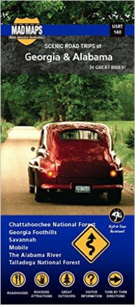 Buy map Georgia and Alabama, Regional Scenic Tours by MAD Maps