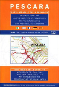 Buy map Pescara Province, Italy by Litografia Artistica Cartografica