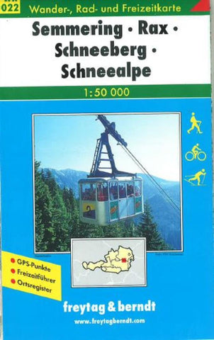 Buy map Semmering-Rax-Schneeberg, WK 22 by Freytag-Berndt und Artaria