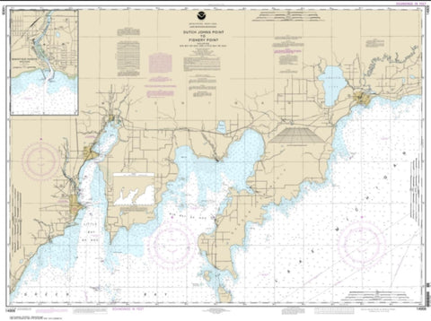 Buy map Dutch Johns Point to Fishery Point, including Big Bay de Noc and Little Bay de Noc; Manistique (14908-18) by NOAA