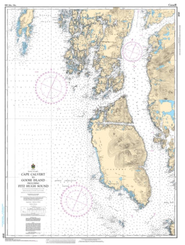 Buy map Cape Calvert to Goose Island Including Fitz Hugh Sound by Canadian Hydrographic Service