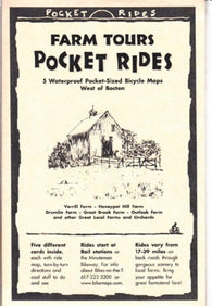 Buy map Farm tours : pocket rides : 5 waterproof pocket-sized bicycle maps : west of Boston