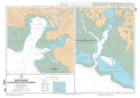 Buy map Coupee Mara et Baie de Moindou by SHOM