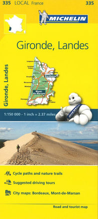 Buy map Michelin: Gironde, Landes, France Road and Tourist Map by Michelin Travel Partner