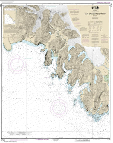 Buy map Cape Spencer to Icy Point (17301-9) by NOAA