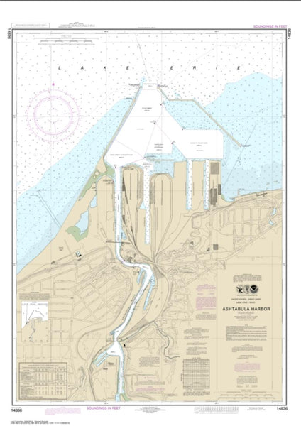 Buy map Ashtabula Harbor (14836-28) by NOAA
