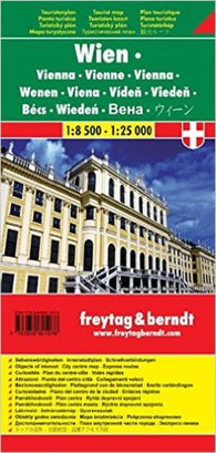 Buy map Vienna, Austria, pocket map by Freytag-Berndt und Artaria