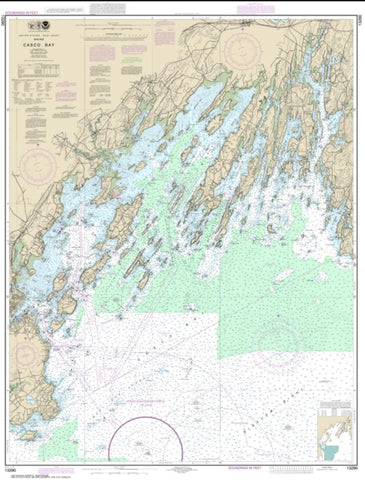 Buy map Casco Bay (13290-39) by NOAA