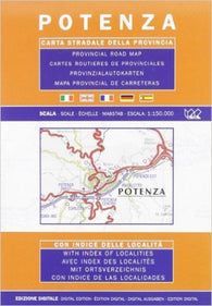 Buy map Potenza Province, Italy by Litografia Artistica Cartografica