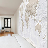 Buy map Giant World Map in Neutral - Mural