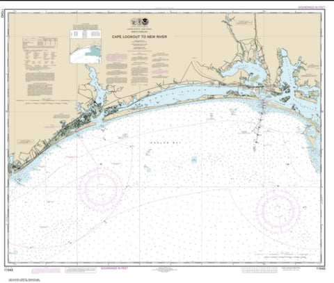 Buy map Cape Lookout to New River (11543-24) by NOAA