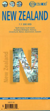 Buy map New Zealand by Borch GmbH.