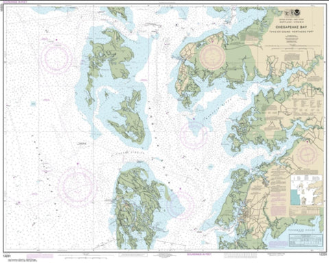 Buy map Chesapeake Bay Tangier Sound Northern Part (12231-30) by NOAA