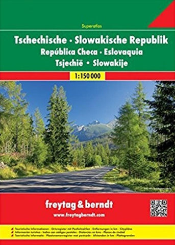 Buy map Czech Republic and Slovakia, Superatlas by Freytag-Berndt und Artaria