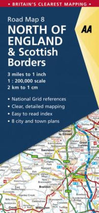 Buy map England North of & Scottish Borders 8