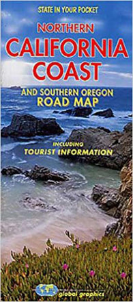 Buy map Northern California coast and southern Oregon road map