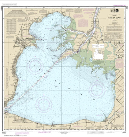 Buy map Lake St. Clair (14850-54) by NOAA