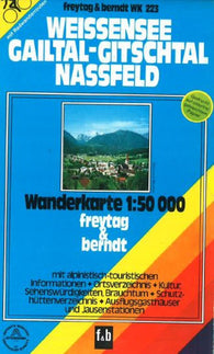 Buy map Weissensee, Gailtal-Gitschtal, Nassfeld, WK 223 by Freytag-Berndt und Artaria