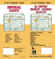 Buy map El Centro, Imperial County, Brawley and Calexico, California by GM Johnson