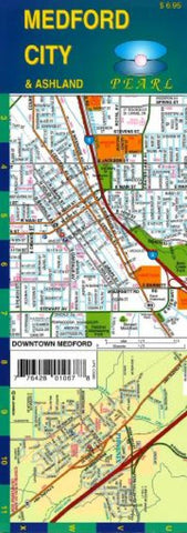 Buy map Medford and Ashland, Oregon, Pearl Map, laminated by GM Johnson