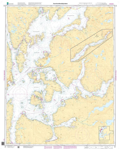 Buy map SUNNHORDALANDSFJORDENE (20) by Kartverket