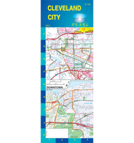 Buy map Cleveland, Ohio, Pearl Map, laminated by GM Johnson