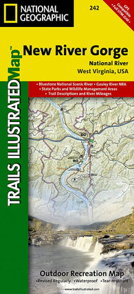 Buy map New River Gorge Trail Map West Virginia