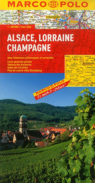 Buy map Alsace, Lorraine and Champagne, France by Marco Polo Travel Publishing Ltd