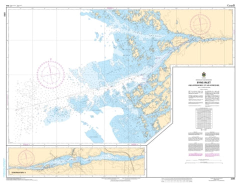 Buy map Byng Inlet and Approaches/et les Approches by Canadian Hydrographic Service