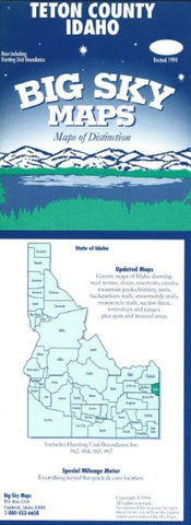 Buy map Teton County, Idaho by Big Sky Maps