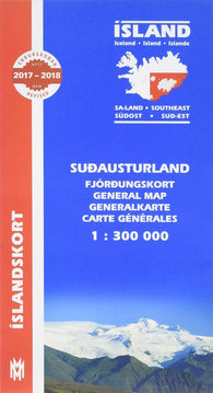 Buy map Ísland suðausturland fjórðungskort 1:300 000