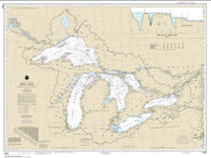 Buy map Great Lakes (14500-27) by NOAA
