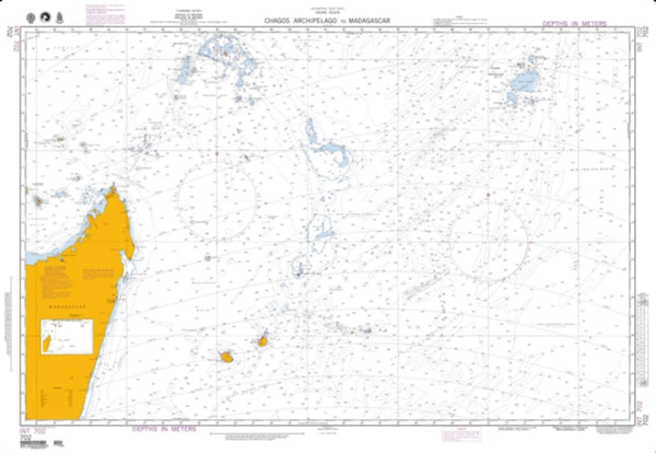 Buy map Chagos Archipelago To Madagascar (NGA-702-5) by National Geospatial-Intelligence Agency