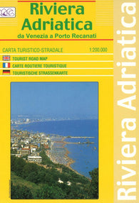 Buy map Riviera Adriatica, From Venice to Porto Recanati by Litografia Artistica Cartografica