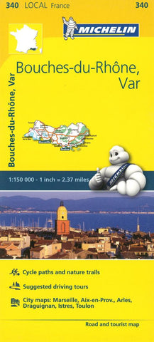Buy map Michelin: Bouches Du Rhone, Var, France Road and Tourist Map by Michelin Travel Partner