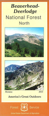 Buy map Beaverhead-Deerlodge National Forest Map - North section