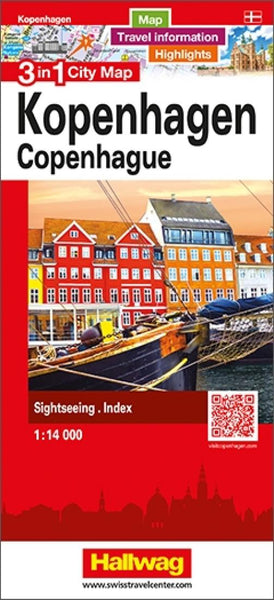 Buy map Copenhagen 3 in 1 City Map by Hallwag