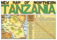 Buy map New Map of Northern Tanzania