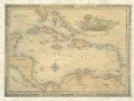 Buy map Caribbean Antique-Style Wall Map