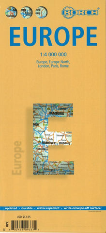 Buy map Europe by Borch GmbH.