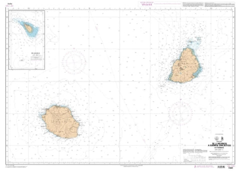 Buy map De la Reunion a Maurice (Mauritius) - Ile Tromelin by SHOM