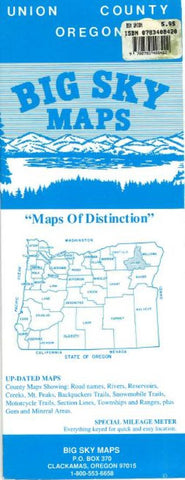 Buy map Union County, Oregon by Big Sky Maps