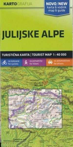 Buy map Julian Alps Tourist Map and Guide