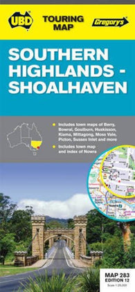 Buy map Southern Highlands and Shoalhaven, Australia by Universal Publishers Pty Ltd