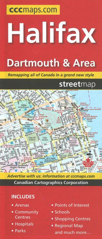 Buy map Halifax, Dartmouth and Area Street Map by Canadian Cartographics Corporation
