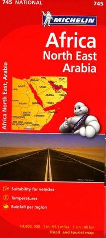 Buy map Africa, Northeast & Arabia (745) by Michelin Maps and Guides