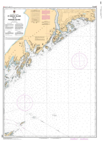 Buy map St. Ignace Island to/a Passage Island by Canadian Hydrographic Service
