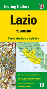 Buy map Lazio, Italy by Touring Club Italiano