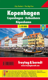 Buy map Copenhagen, Denmark, City Pocket Map by Freytag-Berndt und Artaria
