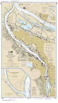 Buy map Port of Portland, Including Vancouver; Multnomah Channel-southern part (18526-60) by NOAA